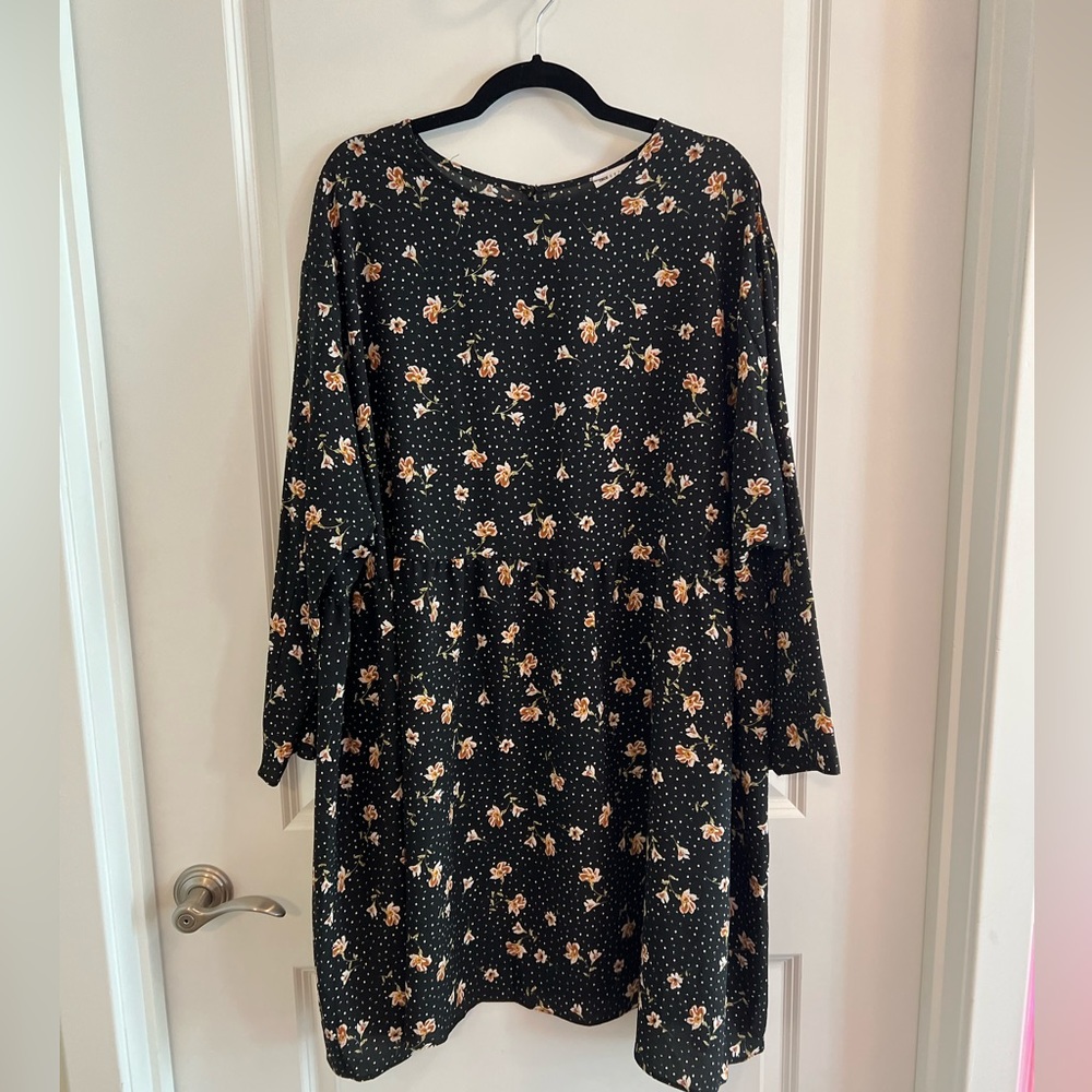 Plus size floral dress